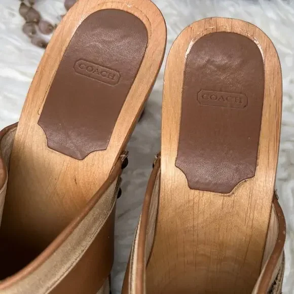 CoachFelicia Wooden MuleSize 8